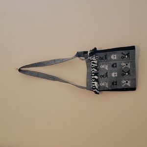 Black and white purse from Latin America